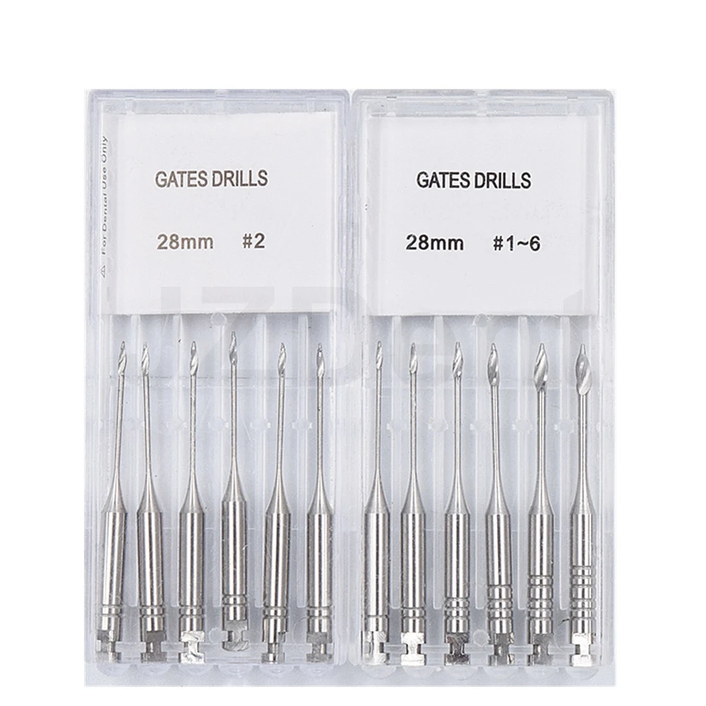 Dental Endodontic Gates Drills Rotary Endo Files 28mm 32mm Engine Use Stainless Steel Endo Files Root Canal Treatment Materials