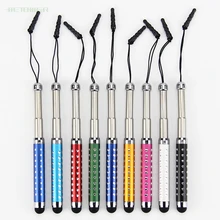 300 шт/партия Хрустальная Выдвижная емкостный Алмазный Стилус ручка с сенсорным экраном для iPhone iPad Tablet PC huawei samsung Xiaomi