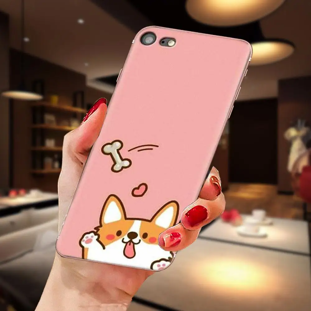 For Huawei Honor Mate Nova Note 20 20s 30 5 5I 5T 7C 8A 8X 9X 10 Pro Lite Play TPU Mobile Pouch cartoon Corgi dog Shiba Inu - Цвет: as picture