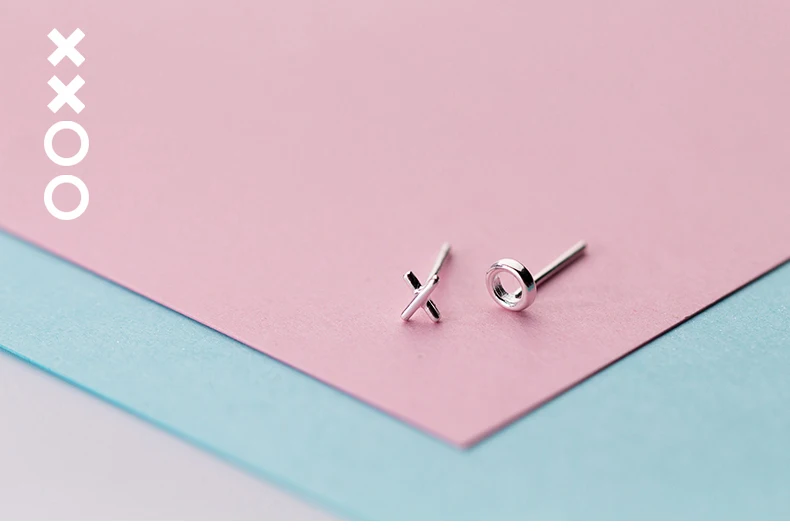 Colusiwei, простые минималистичные серьги-гвоздики для ушей, 925 пробы, серебряные, стильные, с крестом, круглые серьги-гвоздики, модные ювелирные изделия, бижутерия, новинка