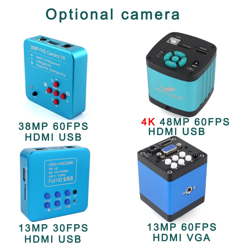 Usb hdmiデジタル顕微鏡カメラ,38mp,ステレオ三眼顕微鏡用,対物レンズ焦点距離シミュレーター3.5 x-90 x,溶接および修理業界向け  Aliexpress