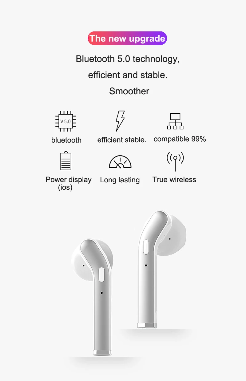H17T TWS Беспроводная bluetooth-гарнитура для бега спортивные мини-наушники Портативные Автоматические сопряжения сабвуферные наушники
