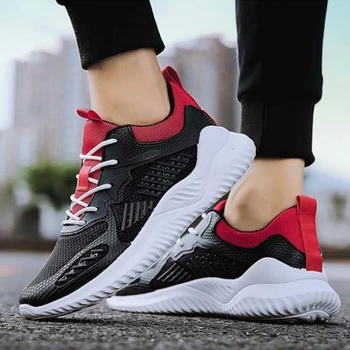 

High Quality Men Sneakers New Casual Shoes Man Brand Design Air Mesh Breathable Male Outdoor Soft Shoes Student Run Trainers