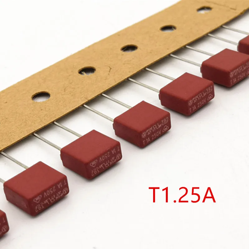 (1000 шт./лот) T1.25A 250V TE5 сверхминиатюрный предохранитель с медленным ударом UL VDE RoHS
