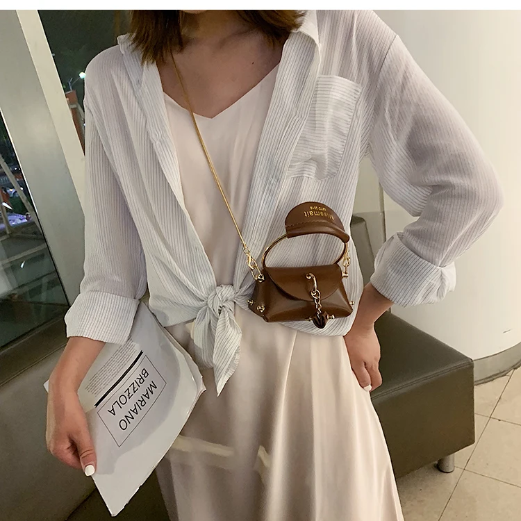 Mini Heart Chain Women's Handbags Purse Pu Ladies Round Top-handle Hand Bags Small Woman Shoulder Evening Clutch Totes Bags 2019 (3)