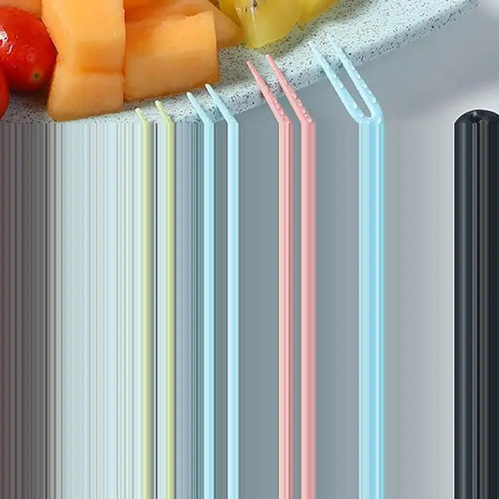 50pcs Durable Portable Household Disposable Cake Fruit Fork for Kitchen Supplies