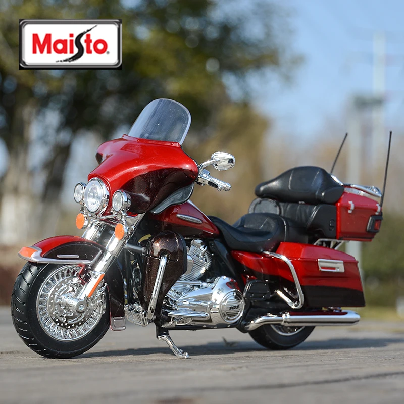 Maisto 1:12 2013 Electra Glide Ultra Limited Die Cast Vehicles Collectible Hobbies Motorcycle Model Toys