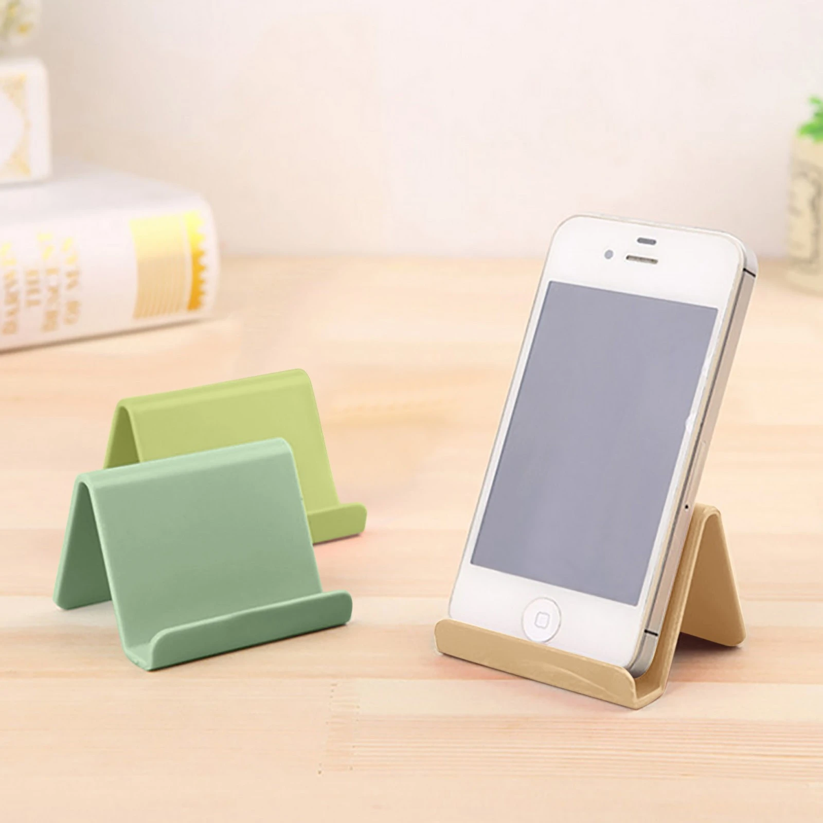 wooden phone stand Universal mobile phone Holder Tablet Stand For iPhone Xiaomi Huawei Samsung holders Candy Portable Mobile accessories Support phone stand for car