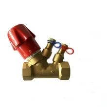 Латунный клапан регулирования потока воды цифровой балансировочный клапан ручной регулятор потока Женская резьба DN15/DN20/DN25