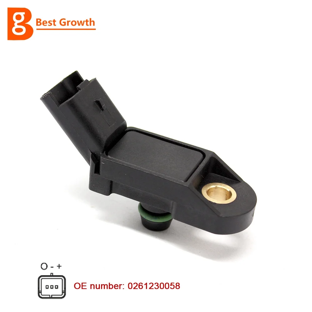 

Intake Pressure MAP Sensor 0261230058 9639418980 457403 457405 1920AC BG001Y037-1 for CITROEN FIAT PEUGEOT RENAULT LANCIA