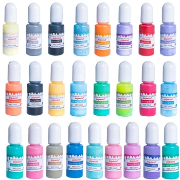 

24 Colors Epoxy UV Resin Pigment Opaque Liquid Epoxy UV Resin Dye Resin Colorant 83XF