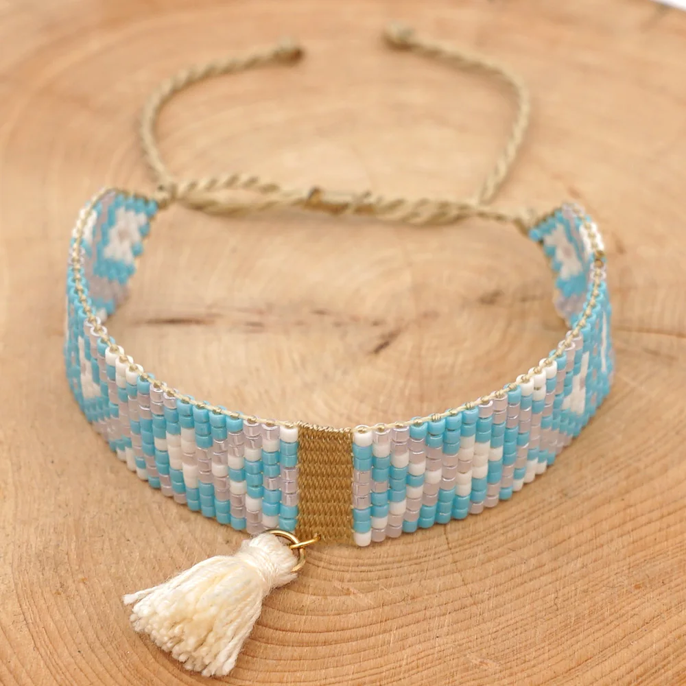 Go2boho браслет для женщин MIYUKI Pulseras Mujer Moda Femme 3D Сердце Браслеты Instagram богемные ювелирные изделия Diy подарок ручной работы