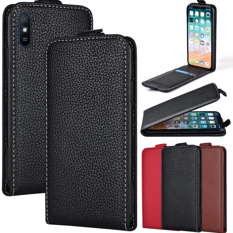 Чехол-книжка для Xiaomi Redmi 9a 9 9at 9c 9t 8 8A 7 7A 6 6A 5 Plus 5A 4 4X 4A Вертикальный чехол POCO X3 NFC M3 F3 Pro