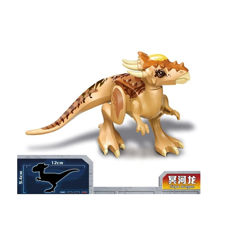 Блокировки игрушки динозавры с динозавром Мир Юрского периода Raptor Дракон Меч