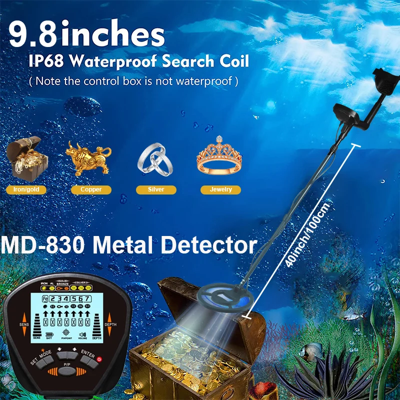 MD830 5090Treasure Hunter Detecting Pinpointer Metal Detector