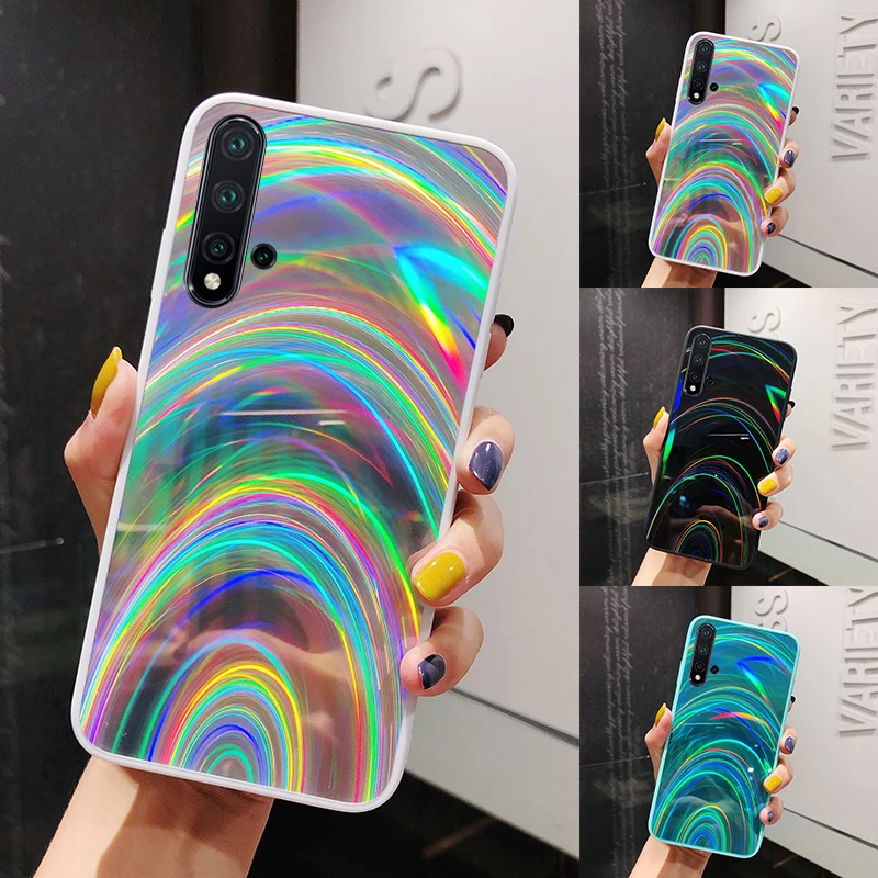 Чехол LOVECOM для Xiaomi Redmi Note 10 9 Pro 10S 9S 8 Mi POCO X3 NFC M3 цветной Радужный зеркальный чехол |