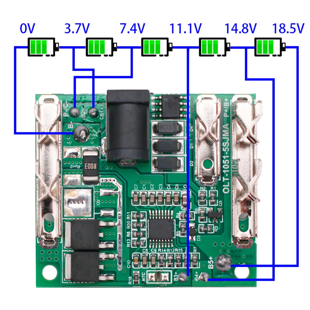 5S 18V21V 20A LiIon Lithium Battery Charging Protection Board Battery
