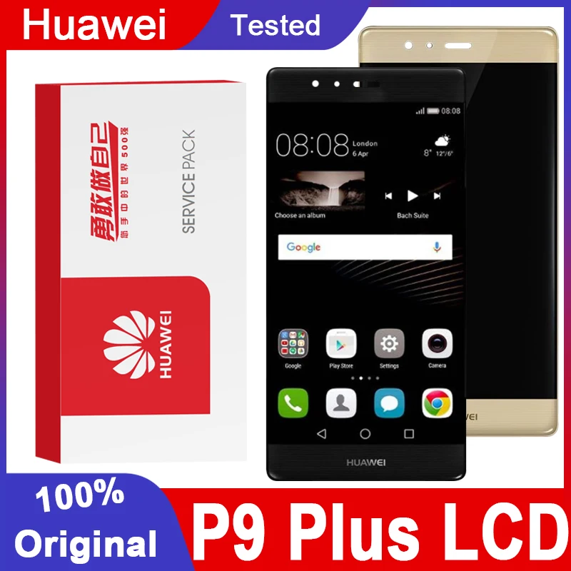 Original 5.5&quot Display Replacement With Frame for Huawei P9 Plus LCD Touch Screen Digitizer Assembly Parts For | Мобильные