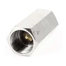 Серебряный тон 15 мм 3/8PT внутренняя резьба твердая латунь прямой односторонний обратный клапан