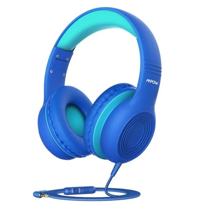 Cuimeng Wired Kids Headphones Foldable Adjustable Wired Headphone With 3 5mm Audio Jack And Microphone KZ0756