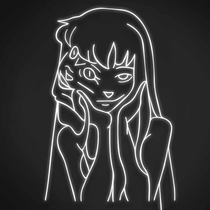 Custom led Tomie Kawakami Neon Signs Japanese Anime flexible Night Light Sign indoor Home Bar Wall Bedroom Decor | Дом и сад