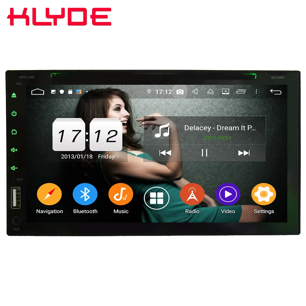 Klyde 4G wifi Android 9,0 Восьмиядерный 4 Гб+ 64 Гб DSP BT 2DIN универсальный автомобильный dvd-плеер стерео радио gps для Nissan hyundai Toyota