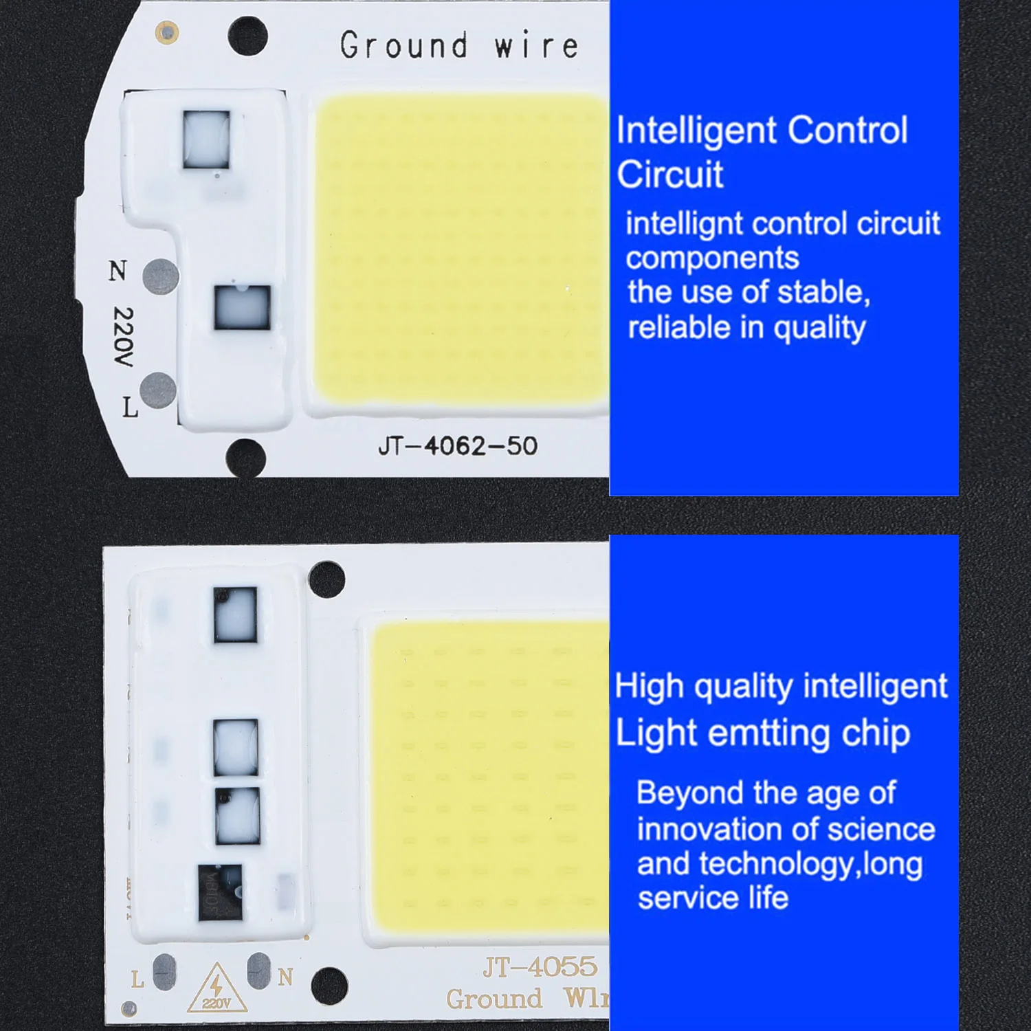 20 Вт/30 Вт/50 вт DIY светодиодный прожектор COB Чип 220V Вход интегрированный Smart IC драйвер