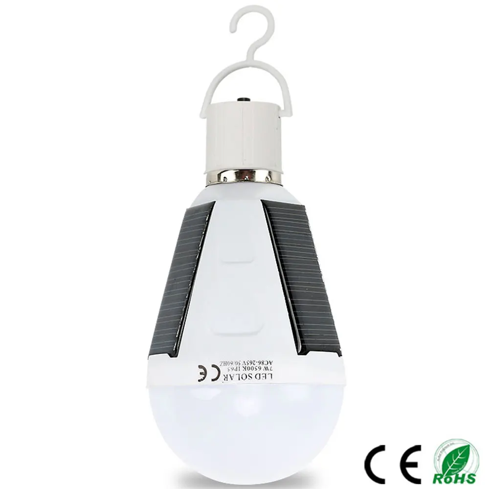 

Solar Lamp Rechargeable 7W 12W LED Solar Power Light Portable Luminaria Solar Energy Panel for Garden Camping Tent Oc10