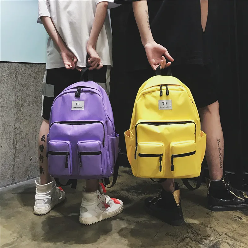 

Chaoku large capacity double-pocket student bag casual Joker backpack