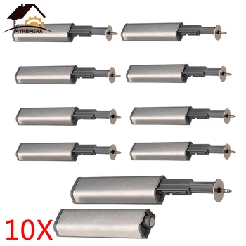

Myhomera 10Pcs/Sets Cabinet Door Stopper Buffer Catches Stainless Steel Push to Open Touch Damper Bumper Magnetic Quiet Closer