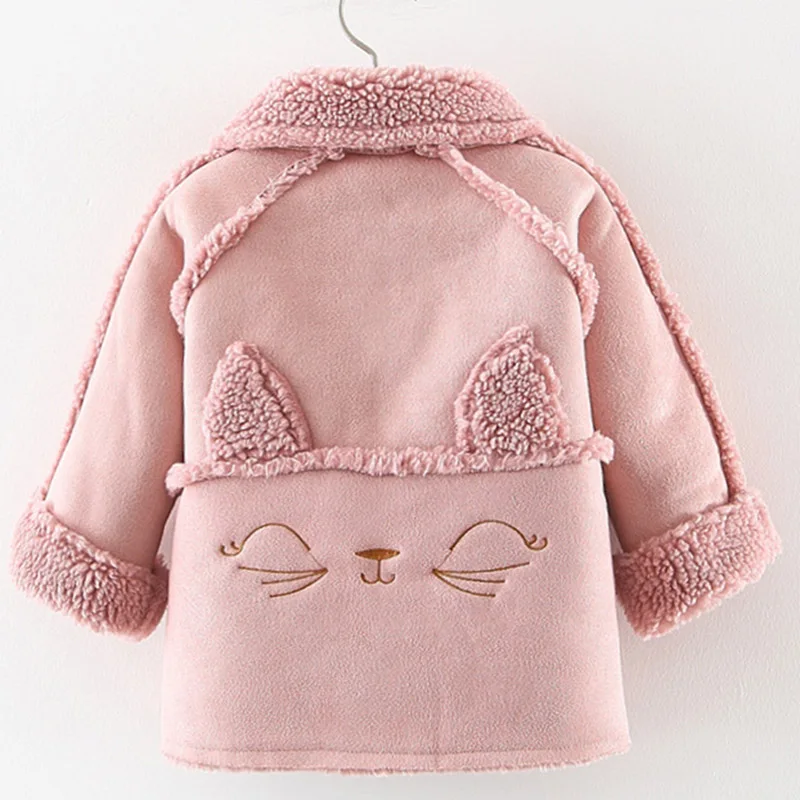 Menoea/пальто для маленьких девочек; зимнее пальто для девочек и мальчиков; теплая плотная одежда для малышей; Высококачественная хлопковая детская одежда с рисунком жирафа