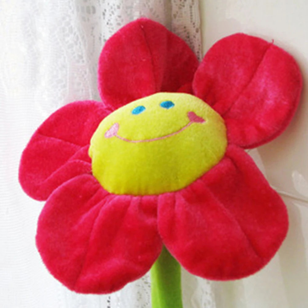 Плюшевый Подсолнух с гибкими стеблями улыбающееся лицо мягкая игрушка домашний декор