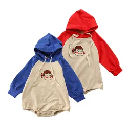 Autumn Newborn Baby Cute Pattern Bodysuit Cartoon Boys Girls Long Sleeve Jumpsuit Cotton Soft Baby Girl Clothes