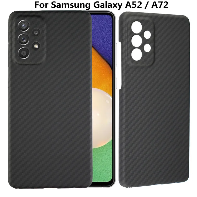 cute samsung cases Sợi Carbon Dành Cho Samsung Galaxy A72 A52 Ốp Lưng Ốp Lưng Điện Thoại Tất Cả-Đã Bao Gồm Chống Rơi Aramid Sợi Cực-Mỏng Điện Thoại Vỏ cute samsung cases