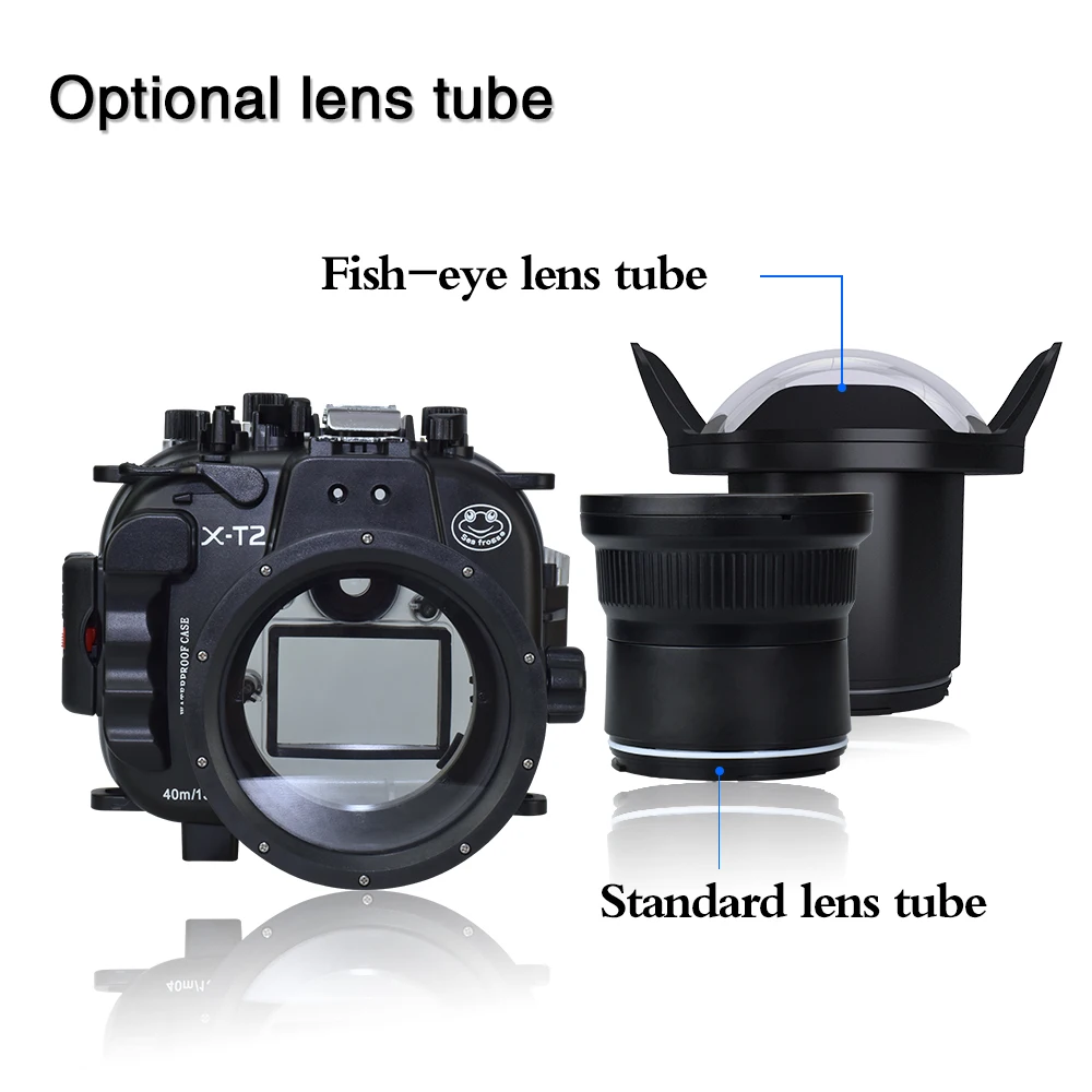 Водонепроницаемый чехол для камеры Fujifilm X-T2 18-55 мм чехол для объектива для подводного плавания 40 м аксессуары для камеры