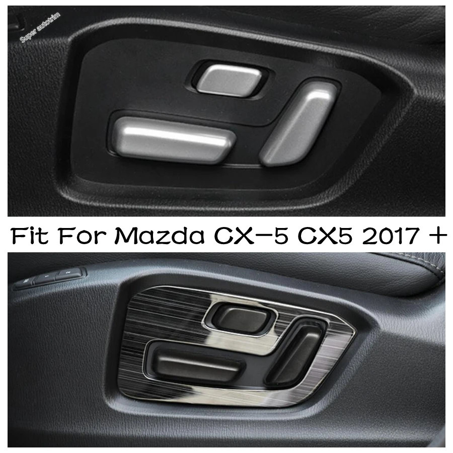 For Mazda CX-5 KF 2017-2020 Car Interior Seat Adjust Switch Button Covers Trims 