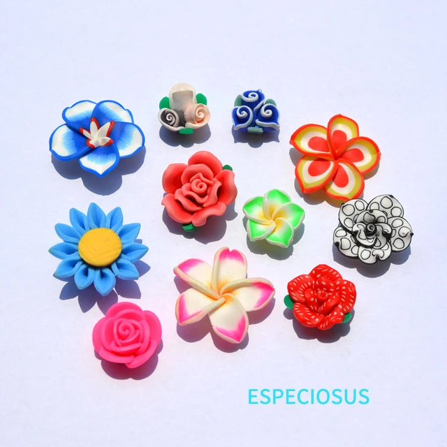 DIY Jewelry accessories polymer clay Flowers mix Design Flower