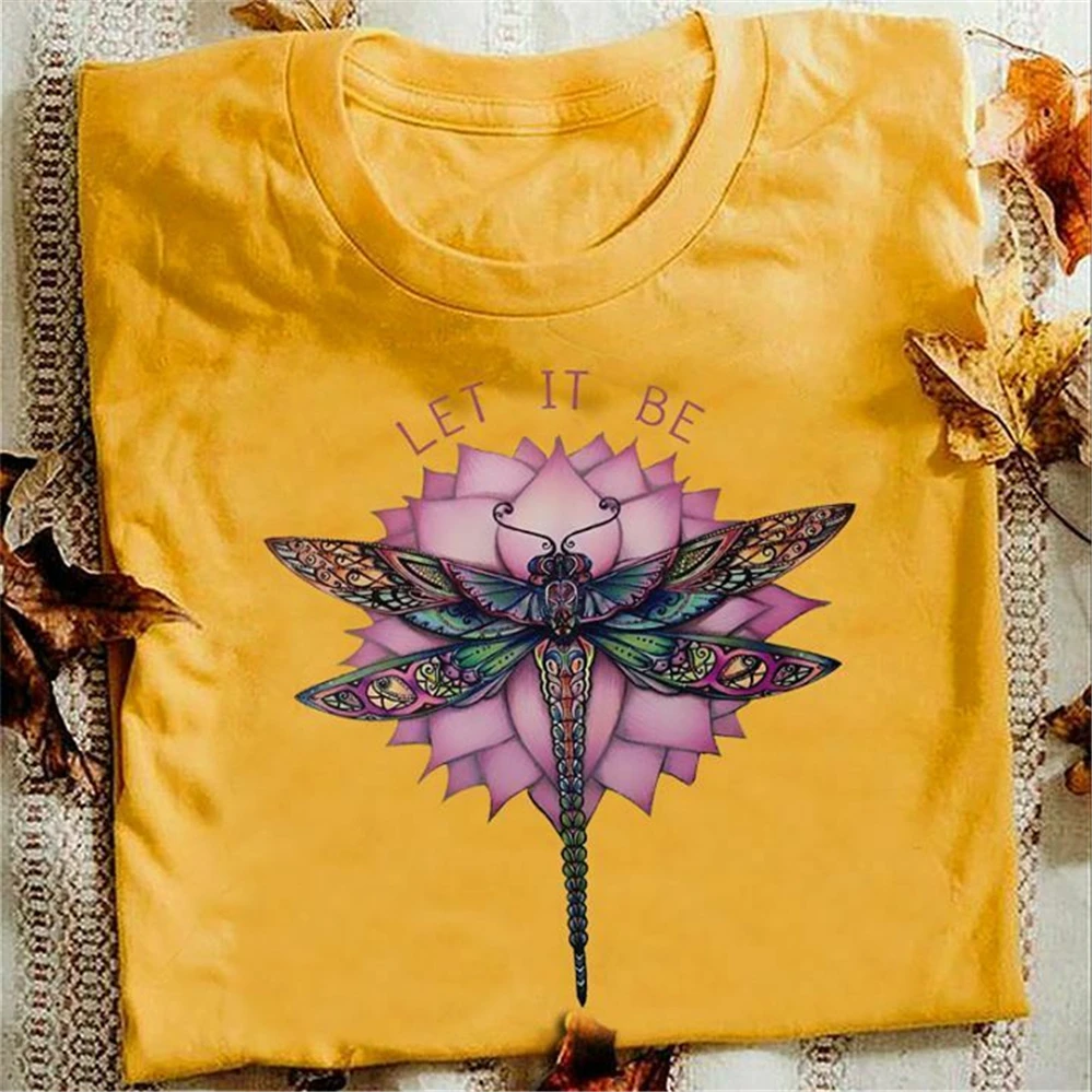 Футболка Lotus Dragonfly Let It Be Женская Daisy M - 3Xl унисекс футболка для мужчин и женщин |