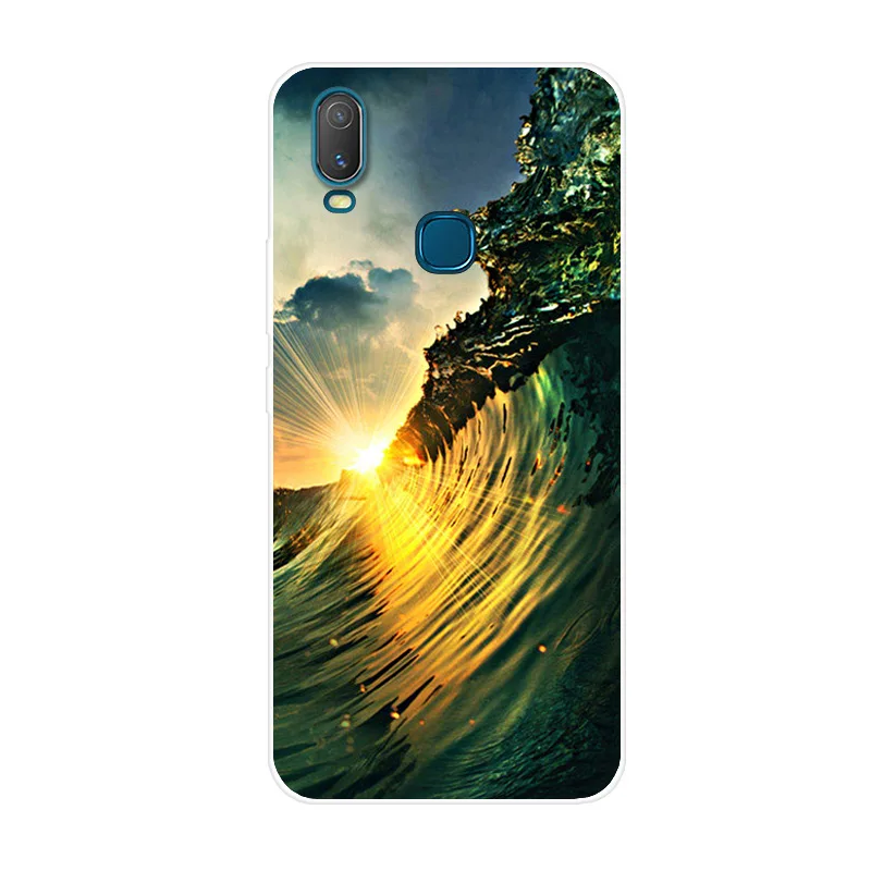 as photo 2 6,3" для Vivo Y11 чехол популярная Краска Мягкая Задняя накладка чехла из ТПУ для Vivo Y11 чехол крутой животный цветочный принт Funda Coque - Цвет: as photo 2