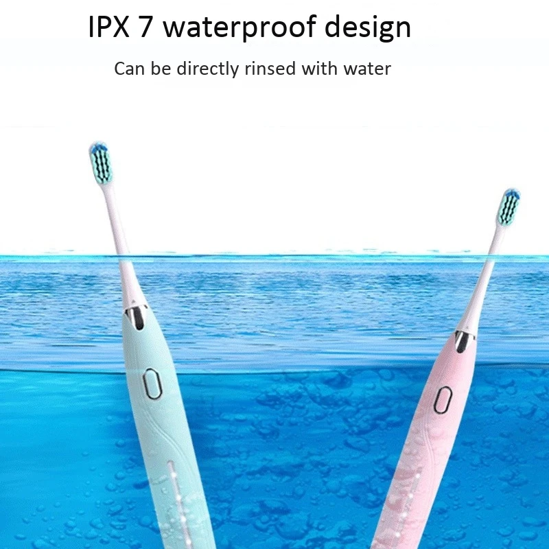 Electric Toothbrush Rechargeable Waterproof Teeth Brush Sonic Toothbrush Smart Timer Adult Brush USB Toothbrushes