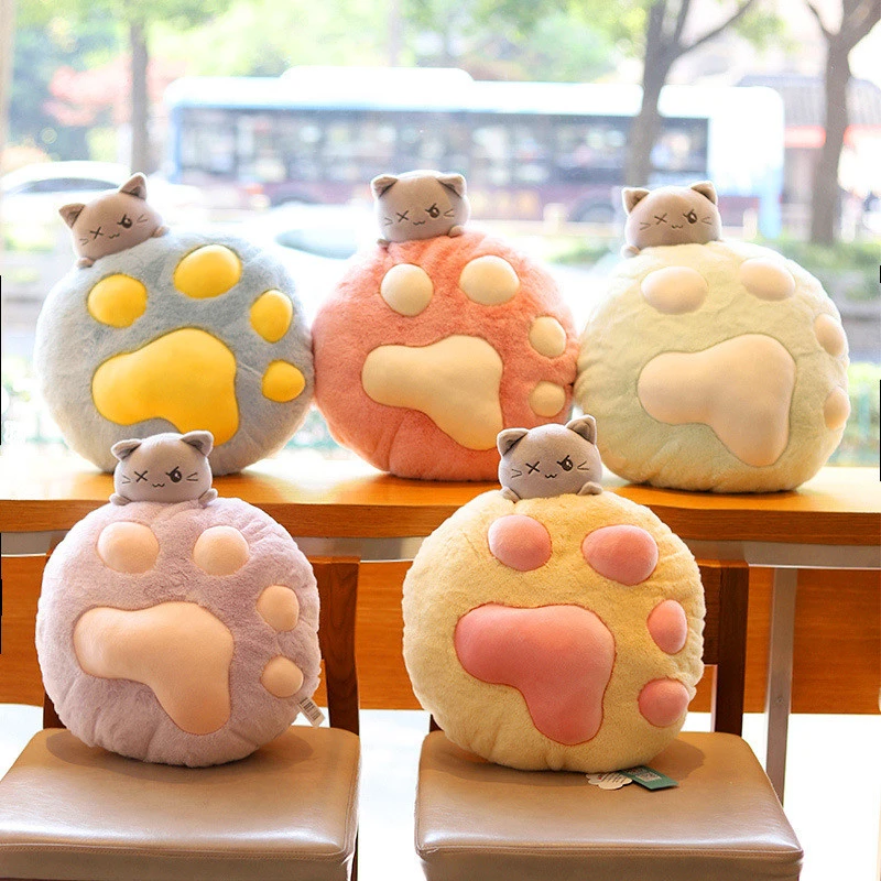 cat paw pillow