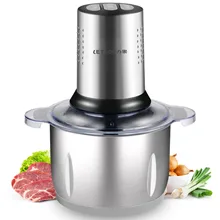 3л 304 нержавеющая сталь бытовая мясорубка электрическая автоматическая высокого качества измельчитель овощи, перец кухонный комбайн(China)