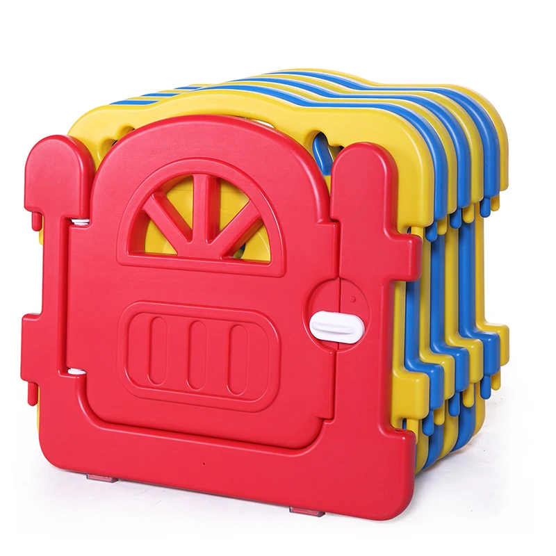 Baby Folding Playpen 8 Panel Kids HDPE Safety Play Center Yard Home Indoor Outdoor Fence Newborn Play Security Barrier T0800