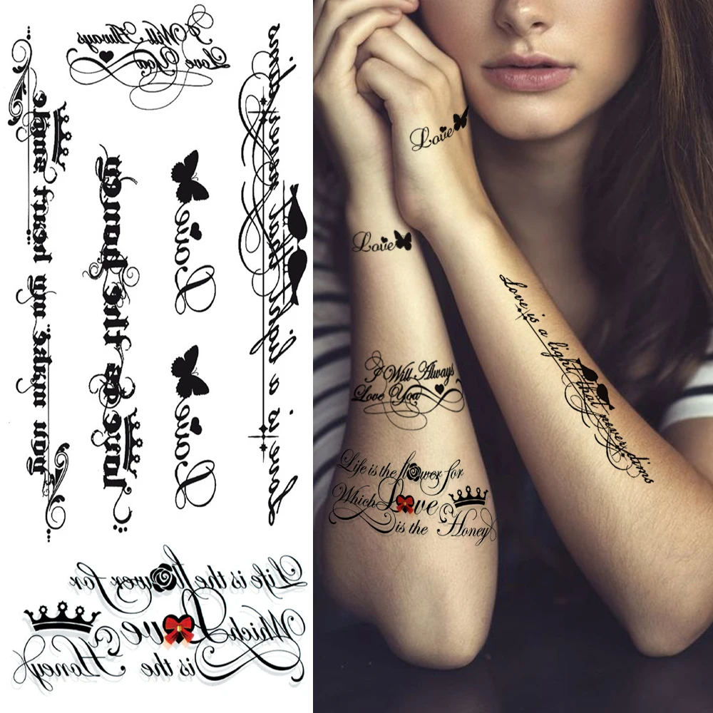 Tatouage Battement De Coeur Avec Lettre Petits Tatouages Temporaires De Caractère Heartbeat Pour Filles, Garçons,  Couple, Texte Unique, Autocollants Imperméables, Faux Tatouages D'art  Corporel - Tatouages Éphémères - AliExpress