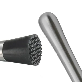 

Outset Stainless Steel Cocktail Muddler-Bar Mixed Drink Mojito Barware Mixer