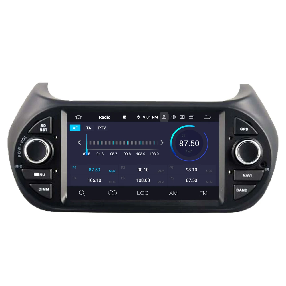 Excellent For Fiat Fiorino Qubo For Citroen Nemo For Peugeot Bipper Android 9.0 Autoradio Radio Stereo GPS Navigation Multimedia Player 4