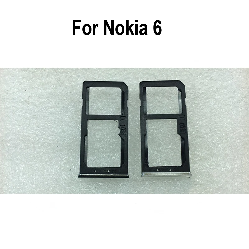 Vassoio Per Scheda Sim Argento Originale Al 100% Per Nokia 6 Vassoio Per Scheda Sd Supporto Per Scheda Sim Cassetto Per Scheda Sim Per Nokia 6 Parti