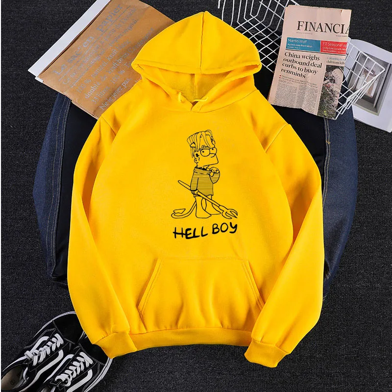 yellow bart simpson hoodie
