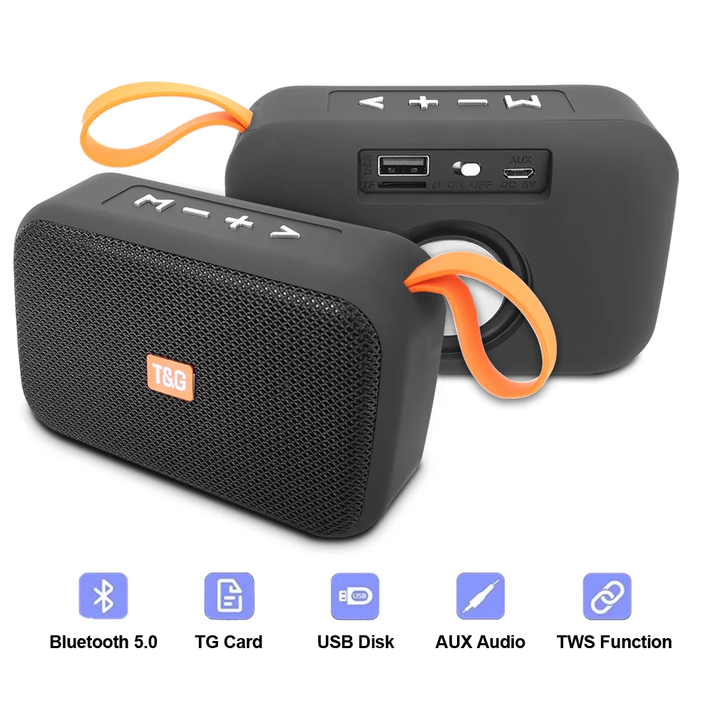 Портативная мини-Колонка TG506 Беспроводная Hi-Fi колонка с поддержкой TF-карты FM Aux vs