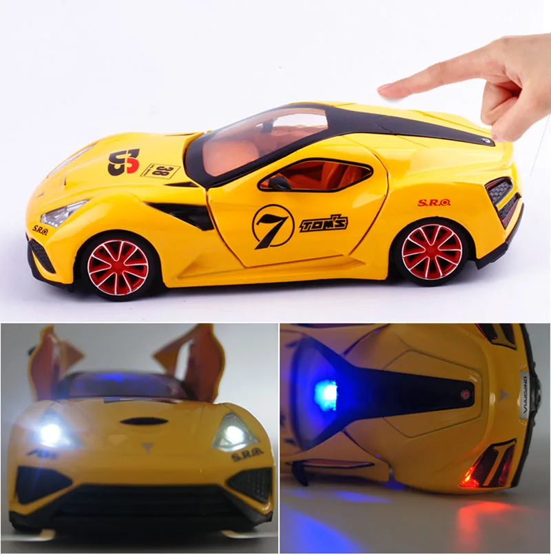 1/32 высокое моделирование итальянский спортивный автомобиль модель из сплава игрушка автомобили литье откалывание звук свет Италия игрушки автомобиль